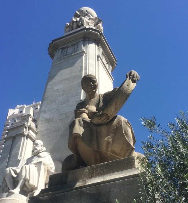 Monumento Miguel de Cervantes Plaza de España Madrid Aldonza Lorenzo